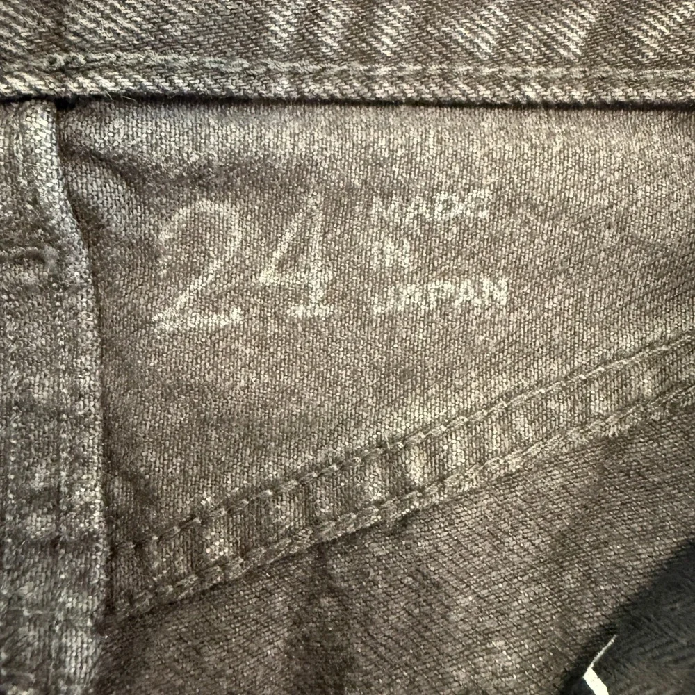 Moussy Vintage Womens Distressed‎ Denim Howa Shorts Black Raw Hem Japan Size 24